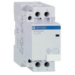 Контактор модульный 4П 4НО 25А 220В 50ГЦ (GC2540M5) 6