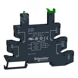 РОЗЕТКА ДЛЯ РЕЛЕ, ВИНТОВЫЕ ЗАЖИМЫ, =/~110 В | SSLZVA3 | Schneider Electric 2