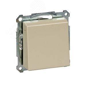 Розетка с заземлением с крышкой в рамку бежевая SCHUKO (MTN2311-0344) 3