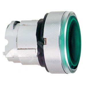Головка кнопки с подсветкой зеленая (ZB4BW33) - Schneider Electric