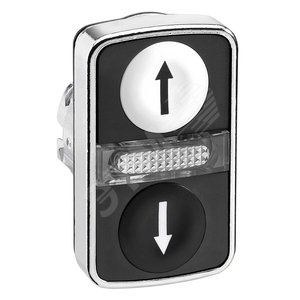 ГОЛОВКА КНОПКИ ДВОЙНАЯ С МАРКИРОВК + LED ZB4BW7A1724 | ZB4BW7A1724 | Schneider Electric - Schneider Electric