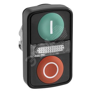 ГОЛОВКА КНОПКИ ДВОЙНАЯ С МАРКИРОВК + LED ZB4BW7A37417 | ZB4BW7A37417 | Schneider Electric