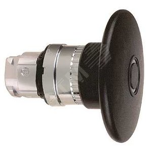 Головка кнопки грибовидная черная блокировка