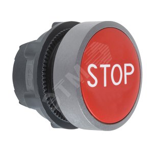 ГОЛОВКА ДЛЯ КНОПКИ 22ММ С ВОЗВРАТОМ, КРАС, ЗАПОД, ПЛАСТИК, МАРКИРОВКА STOP C0 - Schneider Electric