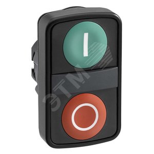ГОЛОВКА КНОПКИ ДВОЙНАЯ С МАРКИРОВКОЙ ZB5AA7341 | ZB5AA7341 | Schneider Electric