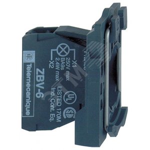 КОРПУС СИГН. ЛАМПЫ ПРЯМ.ПОДКЛ. ZB5AV6 | ZB5AV6 | Schneider Electric