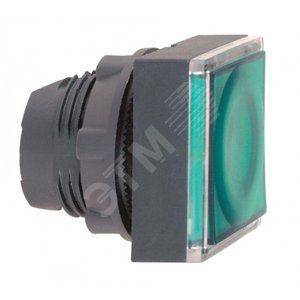 ГОЛОВКА ДЛЯ КНОПКИ С ПОДСВ.КВАДРАТ. ЗЕЛЕН.  С ФИКСАЦ. HARMONY XB5 - Schneider Electric