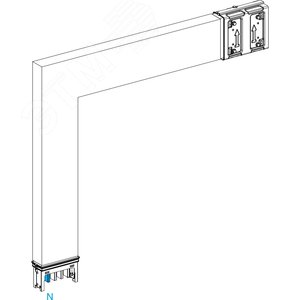 CANALIS KSA СЕКЦИЯ УГЛОВАЯ ВЕРТИК. НА ЗАКАЗ 400А (250 - 750) x (250 - 750) - Schneider Electric