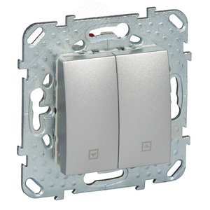 Unica TOP Алюминий Выключатель кнопочный для жалюзи | MGU5.207.30ZD | Schneider Electric - фото 2