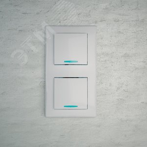 Sedna Переключатель одноклавишный с подсветкой в рамку белый 16А сх.6а (SDN1500221) - фото 2