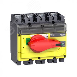ВЫКЛЮЧАТЕЛЬ-РАЗЪЕДИНИТЕЛЬ INV250 4П КРАСНАЯ РУКОЯТКА - SE (Schneider)