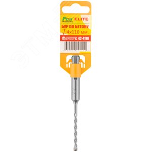 Бур по бетону , Elite, SDS-Plus, 4 х 110 мм - фото 3