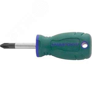 Отвертка стержневая крестовая ANTI-SLIP GRIP, PH2х38 мм - JONNESWAY