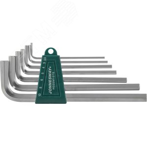 Комплект угловых шестиграников LONG 2,5-10мм, 7 предметов S2 материал - JONNESWAY