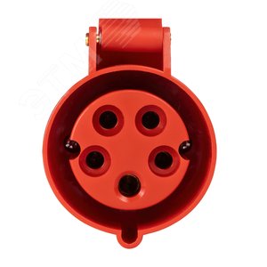 Розетка кабельная 215-16А-6h-380AC-3P+PE+N-IP44 3