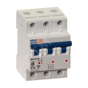 Выключатель нагрузки 3П 40А 400В OptiDin BM63P-340-УХЛ3 (ВМ63Р) - КЭАЗ Optima