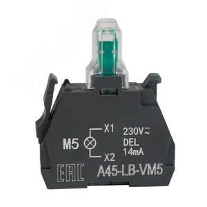 Световой блок OptiSignal D22 A45-LB-VM5 желтый 230-240VAC ZBVM5 - КЭАЗ Optima