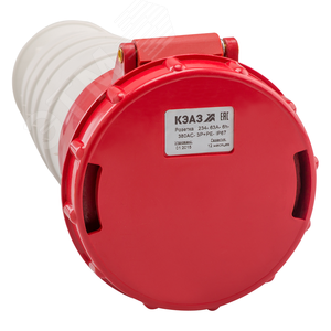 Розетка 234-63А-6h-380AC-3P+PE-IP67 - КЭАЗ (Курский электроаппаратный завод)