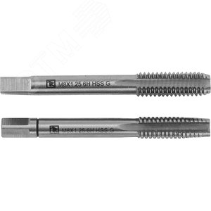Метчики T-COMBO двухпроходные ручные универсальные М10х1.5, HSS-G, 2 шт. - Thorvik