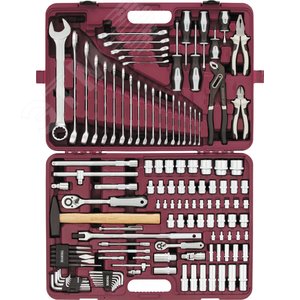 Набор инструмента универсальный 1/4‘‘, 1/2‘‘DR, 127 предметов (UTS0127) - Thorvik