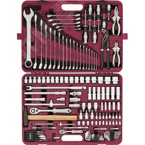 Набор инструмента универсальный 1/4‘‘, 1/2‘‘DR, 128 предметов (UTS0128) - Thorvik