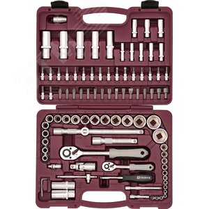 Набор инструмента универсальный 1/4‘‘, 1/2‘‘DR, 94 предмета (UTS0094) - Thorvik