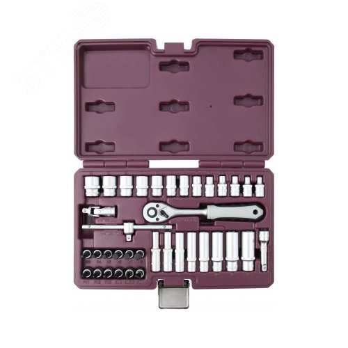 Набор инструмента 1/4''DR, 38 предметов - Thorvik