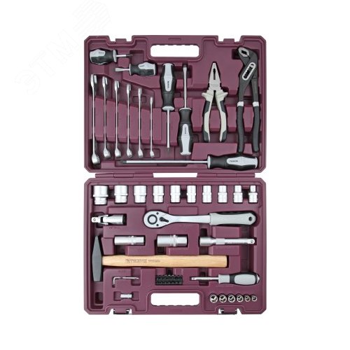 Набор инструмента универсальный 1/4'', 1/2''DR, 56 предметов - Thorvik