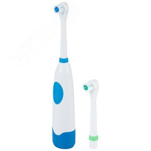 Зубная щётка HS-6005 с дополнительной насадкой, цвет синий - HomeStar
