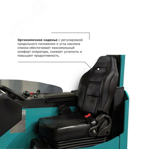 Ричтрак электрический PROLIFT PRO RV2070, г/п 2000кг, в/п 7000мм, колеса литой полиуретан, АКБ 560 A - фото 9