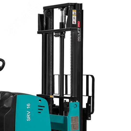 Штабелер самоходный с противовесом PROLIFT PRO SRV1655, г/п 1600кг, в/п 5500 мм, колеса литой полиур - фото 7