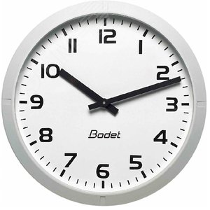 Часы аналоговые вторичные внутренние Profil 730 Metal (часы/минуты), высота цифр 30 cм, циферблат - метки, стальной полированный корпус и минеральное стекло, NTP-PoE (982F27) - BODET