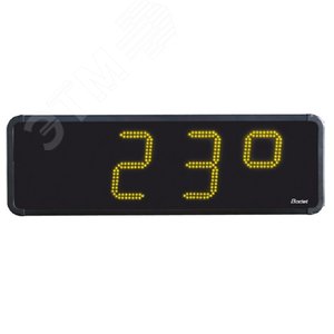 Часы уличные цифровые HMT LED 15 IP54, удароустойчивое стекло, часы/минуты, дата, температура (датчик опция), прямой и обратный отсчёт, цвет цифр - желтый, высота цифр 15 см, синхронизация FI, DCF, GPS, автономная, 110/230В (939323J) - BODET