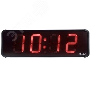Часы уличные цифровые HMT LED 15 IP54, удароустойчивое стекло, часы/минуты, дата, температура (датчик опция), прямой и обратный отсчёт, цвет цифр - красный, высота цифр 15 см, синхронизация FI, DCF, GPS, автономная, 110/230В (939323R) - BODET