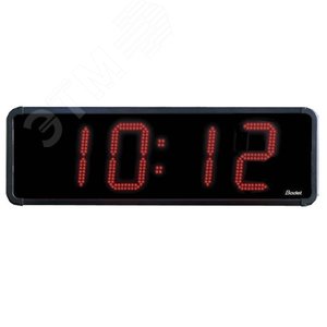 Часы уличные цифровые HMT LED 20 IP54, удароустойчивое стекло, часы/минуты, дата, температура (датчик опция), прямой и обратный отсчёт, цвет цифр - красный, высота цифр 20 см, синхронизация FI, DCF, GPS, автономная, 110/230В (939333R) - BODET