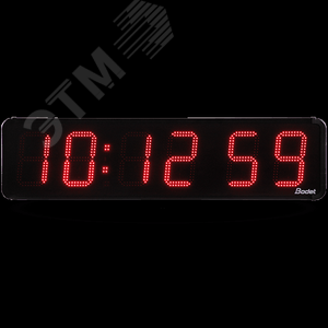 Часы уличные цифровые HMS LED 25 IP 54, удароустойчивое стекло, часы/минуты/секунды, дата, температура (датчик опция), прямой и обратный отсчёт, цвет цифр- красный, высота цифр 25 см, синхронизация FI, DCF, GPS, автономная, 110/230В (939433R) - BODET