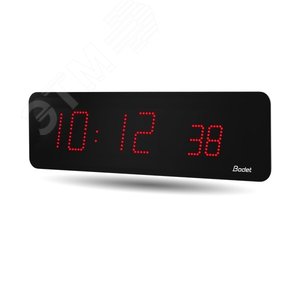 Часы цифровые STYLE II 10S (часы/минуты/секунды), высота цифр 10 см, сек 7 см, красный цвет, AFNOR, 240 В (946851) - BODET