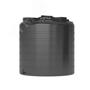 Бак для воды ATV 1000 (1125х1180х1125) 1000л, с поплавком, черный - Акватек