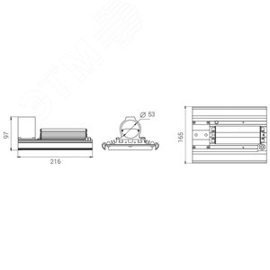 Светильник светодиодный Unit PRO 65/9700 Ш1 4K консоль 7