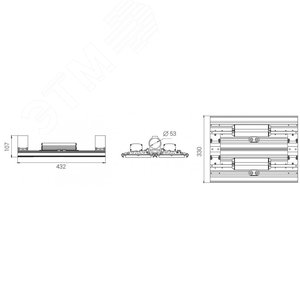 Светильник светодиодный Unit2 210/28000 K14 3K консоль 7