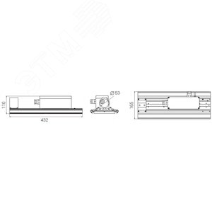Светильник светодиодный Unit DC Ex 90/10000 Д120 5K консоль 7