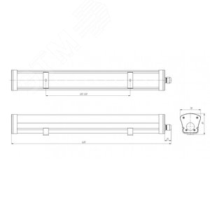 Светильник светодиодный LPO/LSP 28/3000 Mini-6 opal 3000лм 28Вт 5000K IP65 0.95PF 80Ra Кп<1 - фото 6