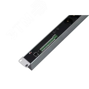 Блок розеток горизонтальный  Rem 2MC3.ОС Linux. мониторинг. измерение. управление 2хС19. 32 А. алюминиевый. 19'. колодка - Rem