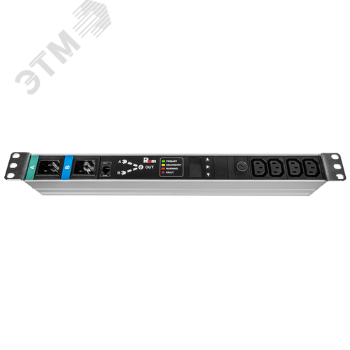 Блок розеток с АВР 1х16A 2C19 подключение к контроллеру R-2MC по Modbus вход 2хC20 - Rem