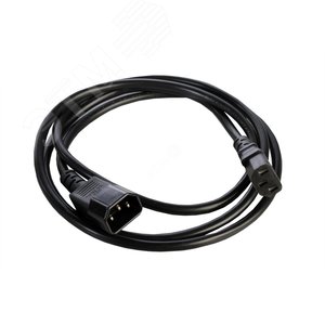 Шнур питания с заземлением IEC 60320 C13/IEC 60320 C14 10А/250В (3x1) 1.8 м - Rem