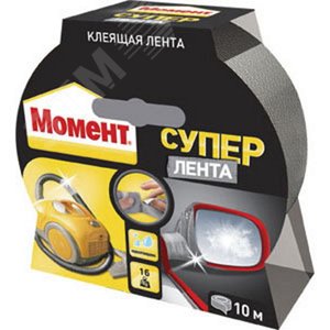 Лента клеящая Супер Лента Момент, 10 м бл (серебр) - Henkel