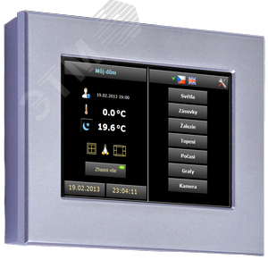 Панель оператора ID-31 aluminum ID-31, ёмкостная сенсорная панель на стену, 4.3‘ TFT 480x272 pxl, Ethernet 10 / 100Base, RS-485, с рамкой - Алюминий (TAL) (TXN 054 44.11) - TECO