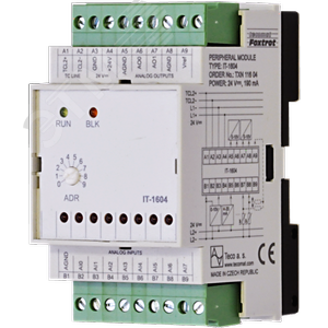 Модуль аналоговых вх/вых IT-1604 IT-1604, 8xAI: 16bit, 4-20mA, 0-10V, Ni1000, 2xAO: 10 bit/0?10 V, GO (TXN 116 04) - TECO