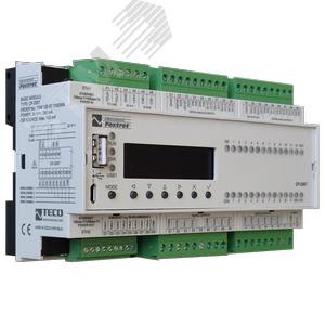 Центральный контроллер CP-2007 CP-2007, CPU/1core, 2xETH100/10, 128kB databox, LCD-20mm, CH1-4, 12xAI/DI, 2xAI/AO, 1xDI/230VAC, 11x RO, 2x AO/PWM, 1xCIB (TXN 120 07.11NDNN) - TECO