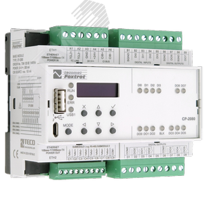 Центральный контроллер CP-2080 CP-2080, CPU/1core, 2xETH100/10, 128kB databox, LCD-7mm, CH1-4, 4x D I(GO), 6x RO, 2x DO, 1xCIB (TXN 120 80.11NSNN) - NO NAME